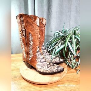Black Jack Women's Rattlesnake Cowboy Boots Triad Design